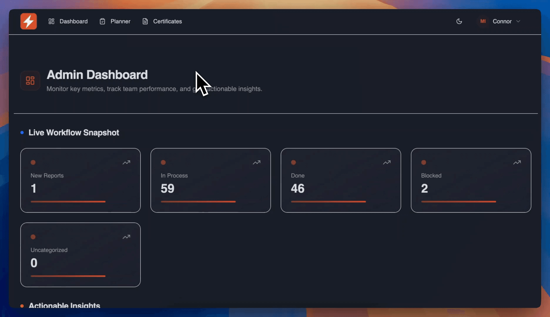 TestFast dashboard showing jobs and electrical reporting tools