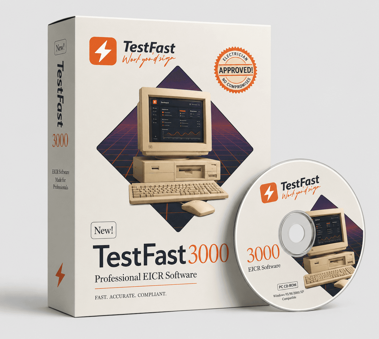 Vintage TestFast 3000 electrical testing case